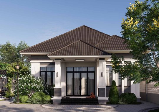 THIẾT KẾ BIỆT THỰ SÂN VƯỜN 800M2 – CỦ CHI