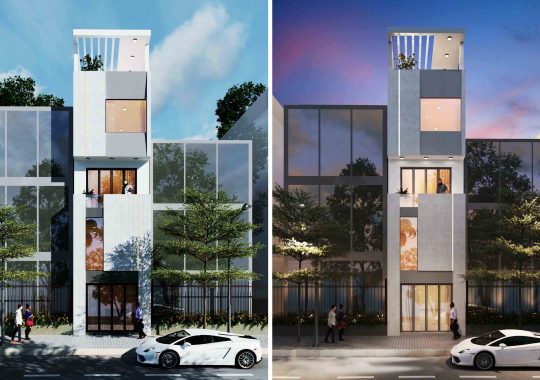 THIẾT KẾ NHÀ PHỐ 300M2 – HCM