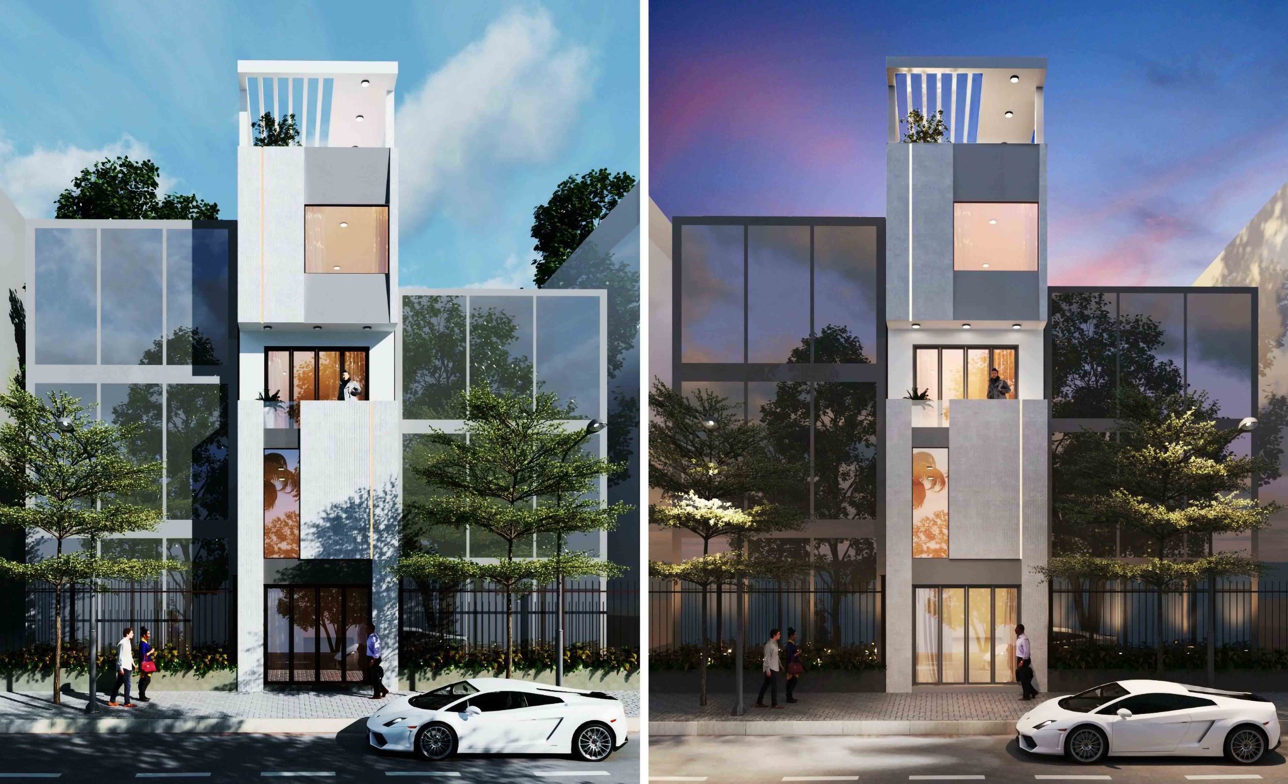 THIẾT KẾ NHÀ PHỐ 300M2 – HCM