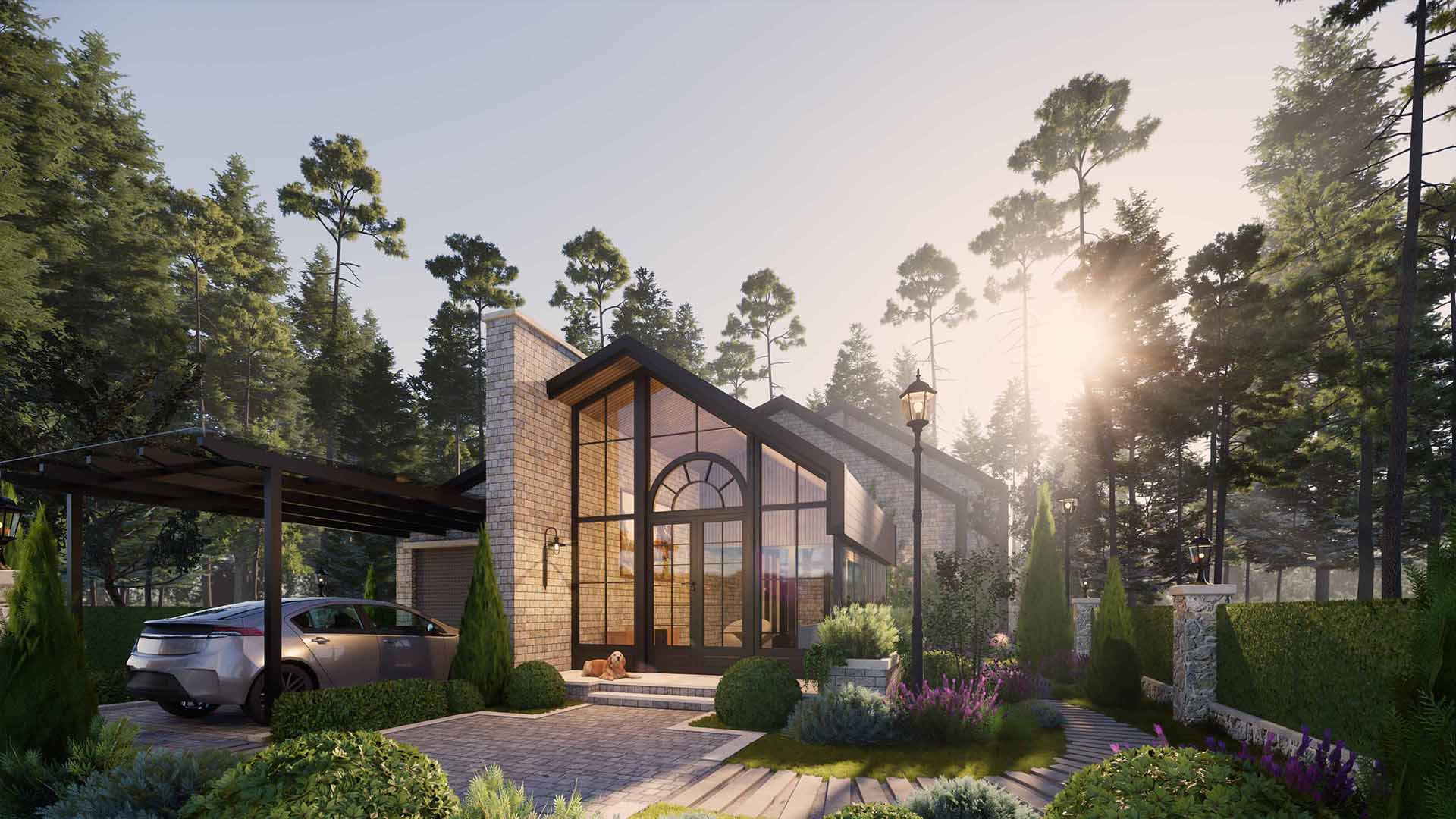 THIẾT KẾ BIỆT THỰ NGHỈ DƯỠNG 1000M2 – ĐÀ LẠT