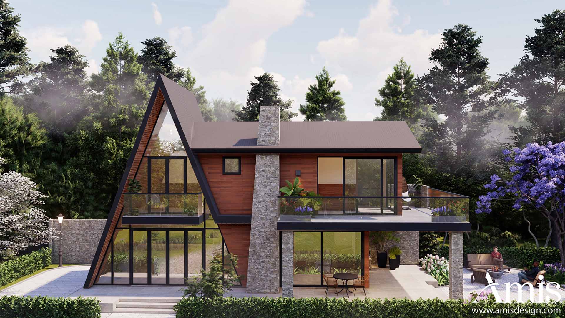 THIẾT KẾ BIỆT THỰ NGHỈ DƯỠNG 300M2 - BẢO LỘC
