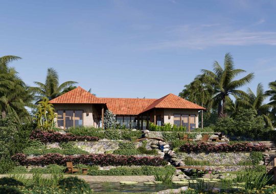 THIẾT KẾ BIỆT THỰ NHÀ VƯỜN 2000M2 – GIA LAI