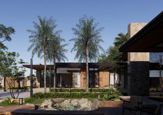 THIẾT KẾ BIỆT THỰ SÂN VƯỜN 2000M2 – BẾN TRE