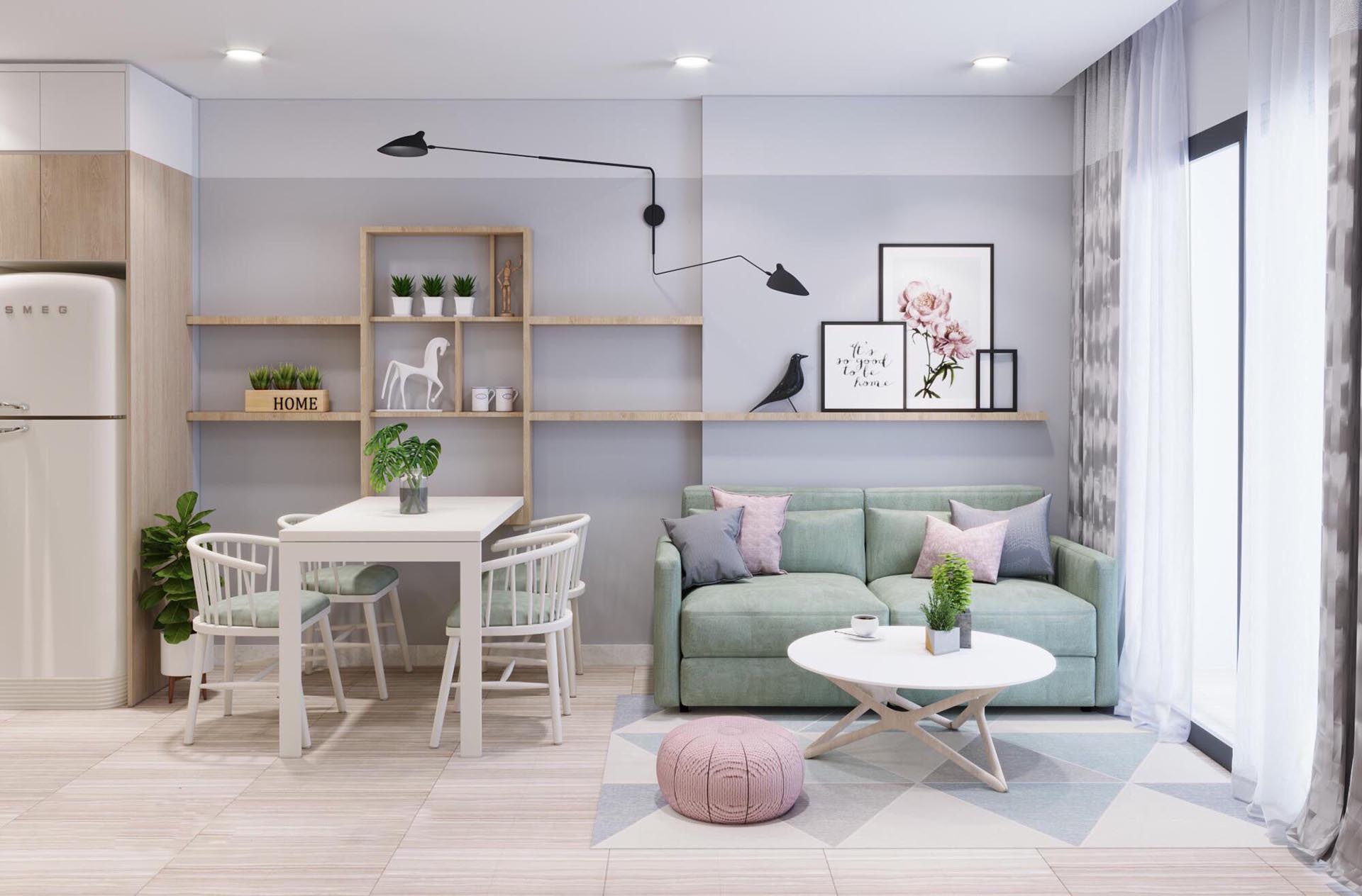 THIẾT KẾ CĂN HỘ CHUNG CƯ 55M2 – VINHOMES GRAND PARK