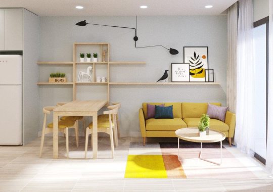 THIẾT KẾ CĂN HỘ CHUNG CƯ 50M2 – VINHOMES GRAND PARK