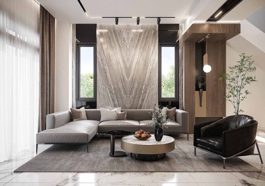 THIẾT KẾ NỘI THẤT NHÀ PHỐ 350M2 – TP.HCM