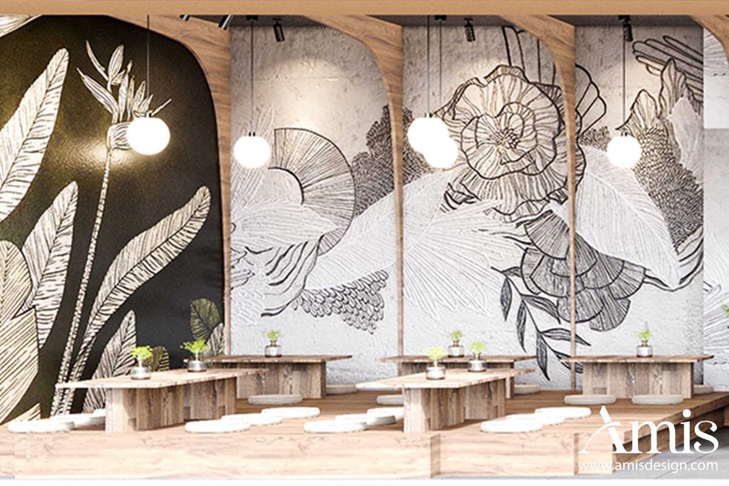 THIẾT KẾ QUÁN CAFE 65M2