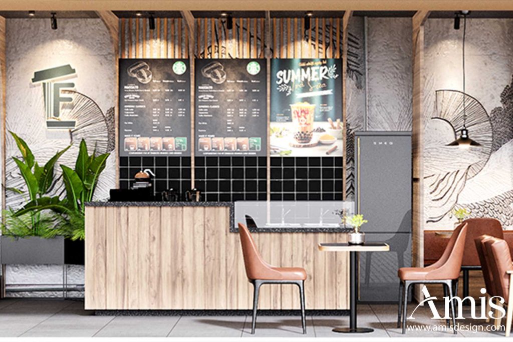 THIẾT KẾ QUÁN CAFE 65M2