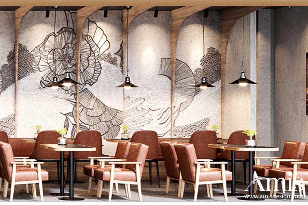 THIẾT KẾ QUÁN CAFE 65M2