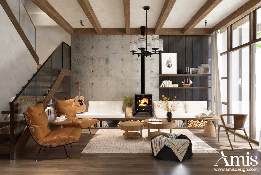 Thiết kế thi công nội thất homestay Pinus casa | Amis Design