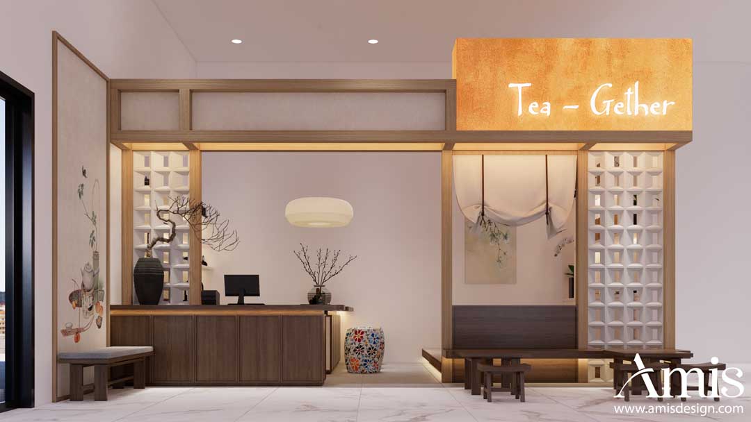 Thiết kế nội thất quán trà Tea-Gether 20m2