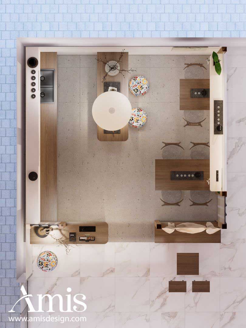 Thiết kế nội thất quán trà Tea-Gether 20m2