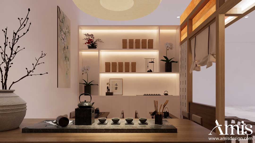 Thiết kế nội thất quán trà Tea-Gether 20m2