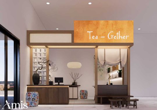 THIẾT KẾ TIỆM TRÀ 20M2 TEA GETHER