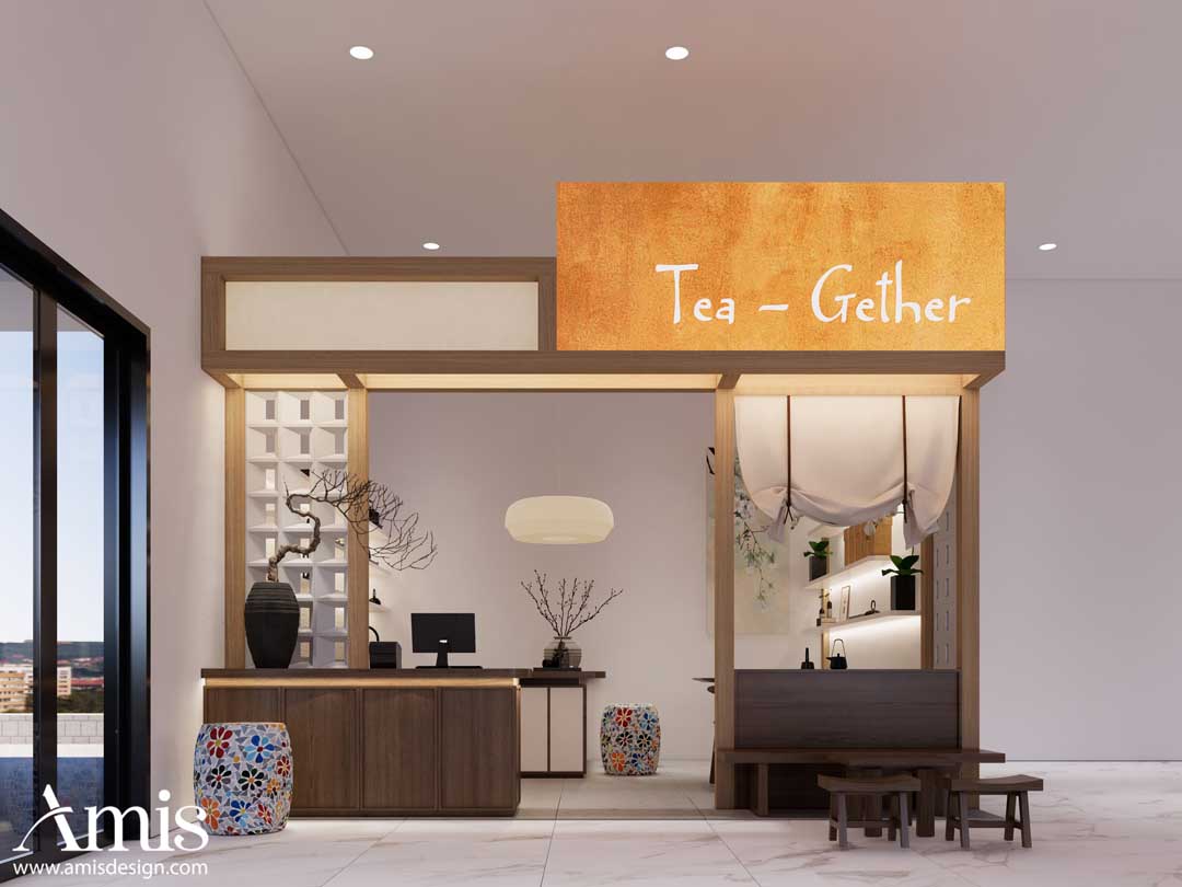 THIẾT KẾ TIỆM TRÀ 20M2 TEA GETHER