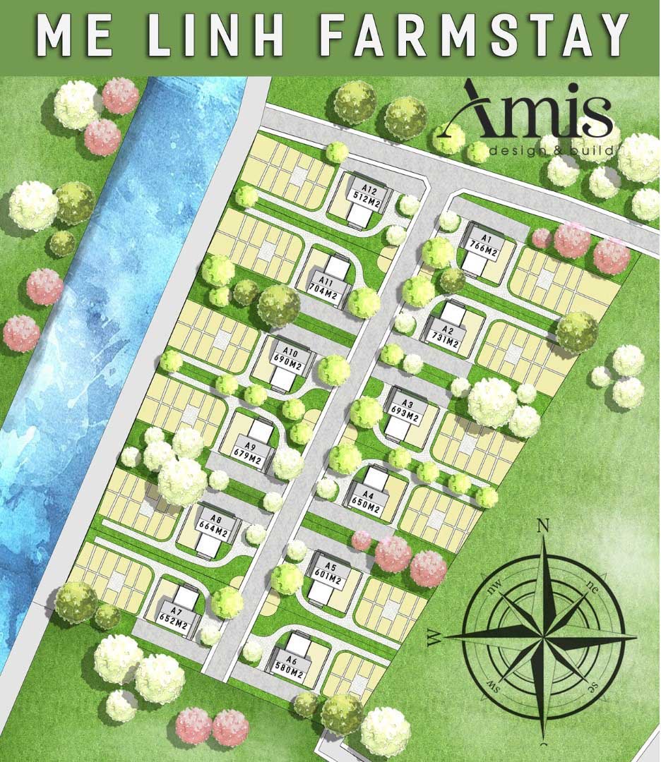 Thiết Kế Farmstay 765m² – Lâm Đồng |  Amis Design
