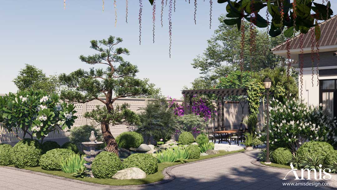 Kiến tạo không gian biệt thự sân vườn kết nối với thiên nhiên | Amis Design