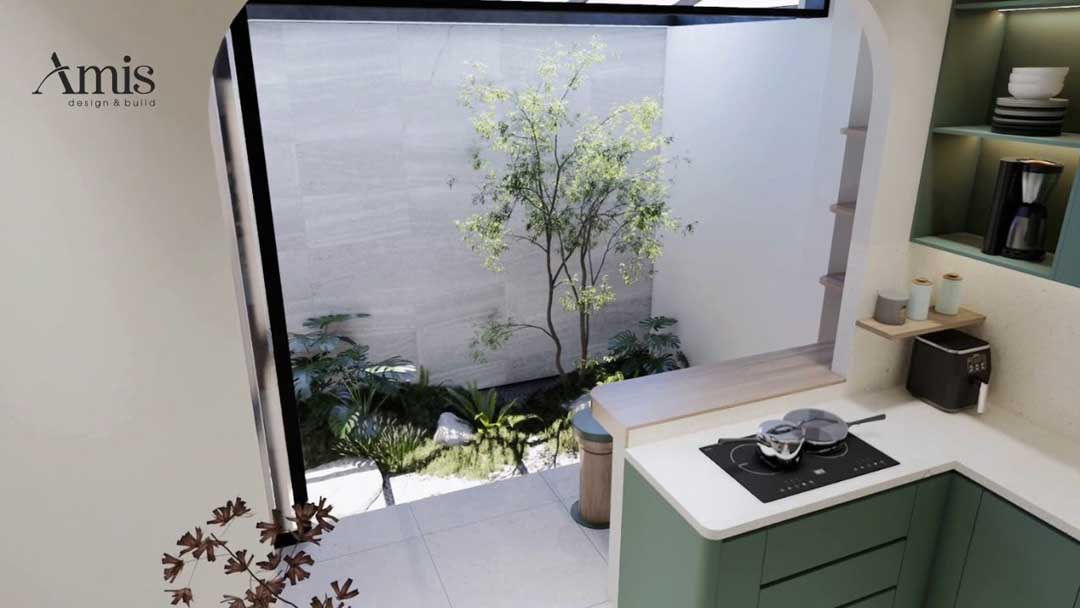 GIẢI PHÁP THIẾT KẾ CHO NHÀ PHỐ KHÔNG GIAN XANH: TỐI GIẢN NỘI THẤT, TỐI ƯU DIỆN TÍCH