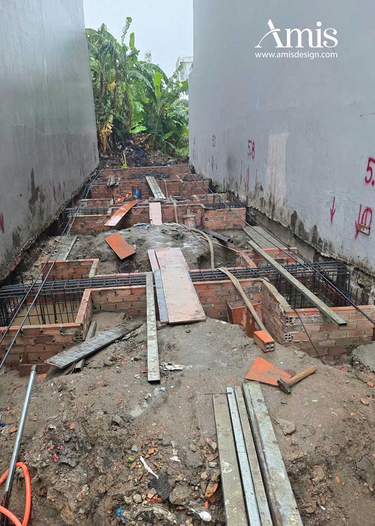 THI CÔNG MÓNG NHÀ PHỐ DƯƠNG GIÀY HOME