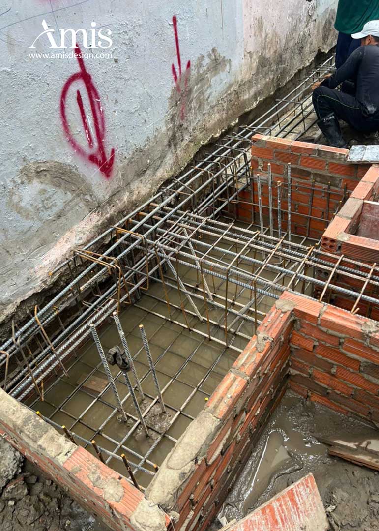 THI CÔNG MÓNG NHÀ PHỐ DƯƠNG GIÀY HOME