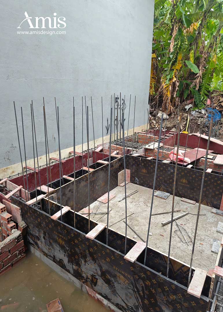 THI CÔNG MÓNG NHÀ PHỐ DƯƠNG GIÀY HOME