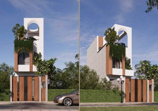 THIẾT KẾ NHÀ PHỐ 360M2 VINH ST